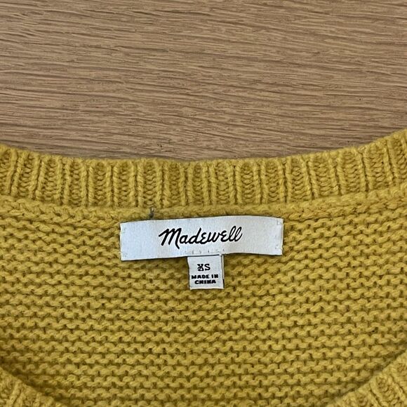 Women's Madewell Size XS Merino Wool Cable Knit Bobble Sweater - Picture 5 of 6